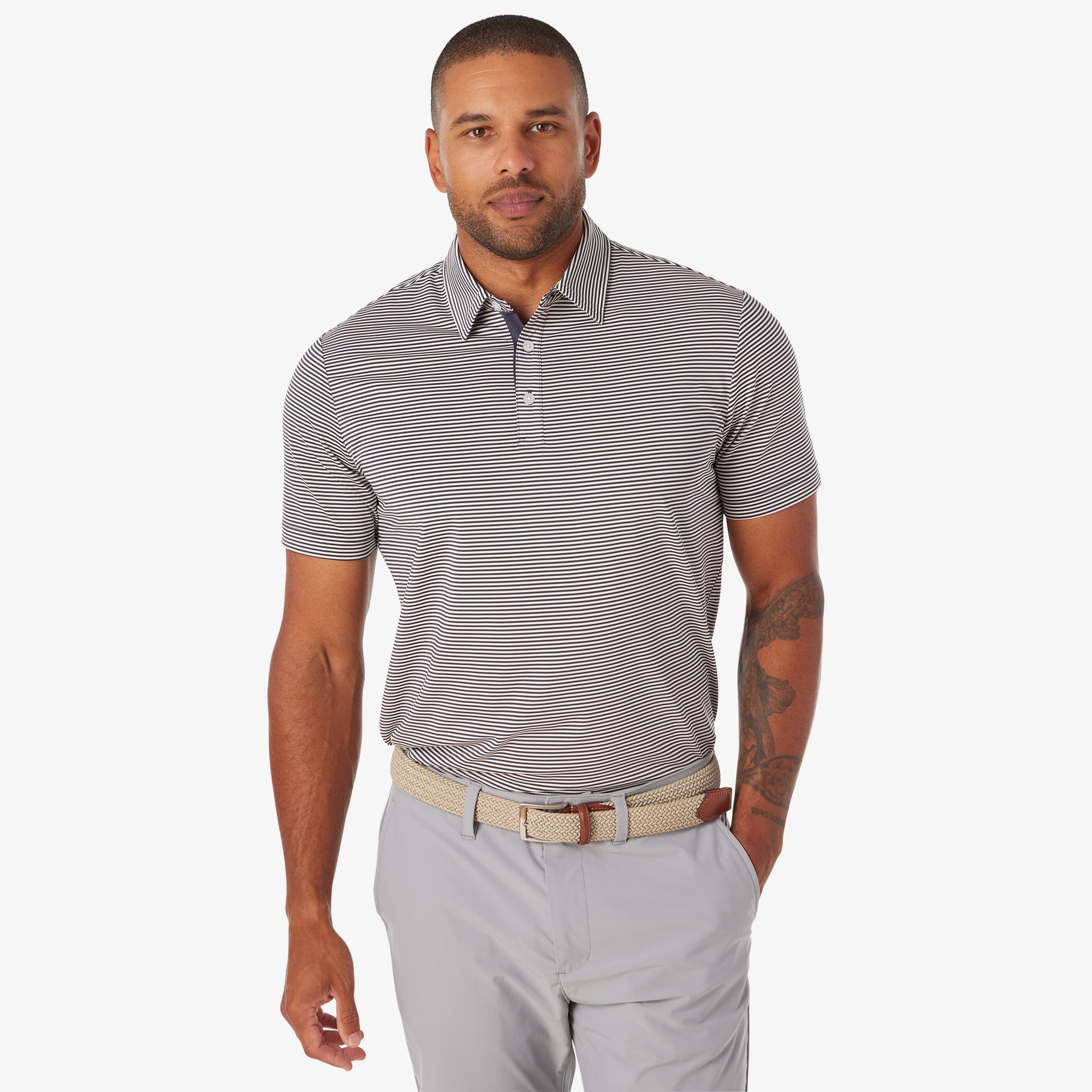 Athletic Tech Stripe Polo