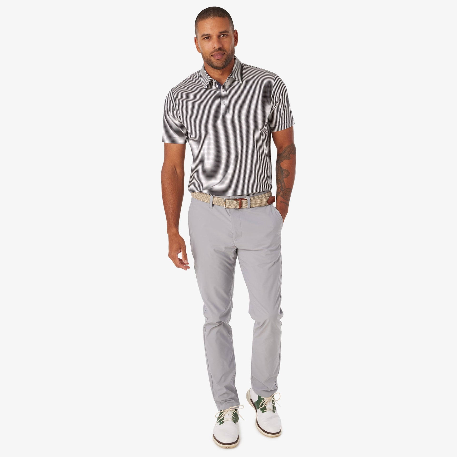 Athletic Tech Stripe Polo