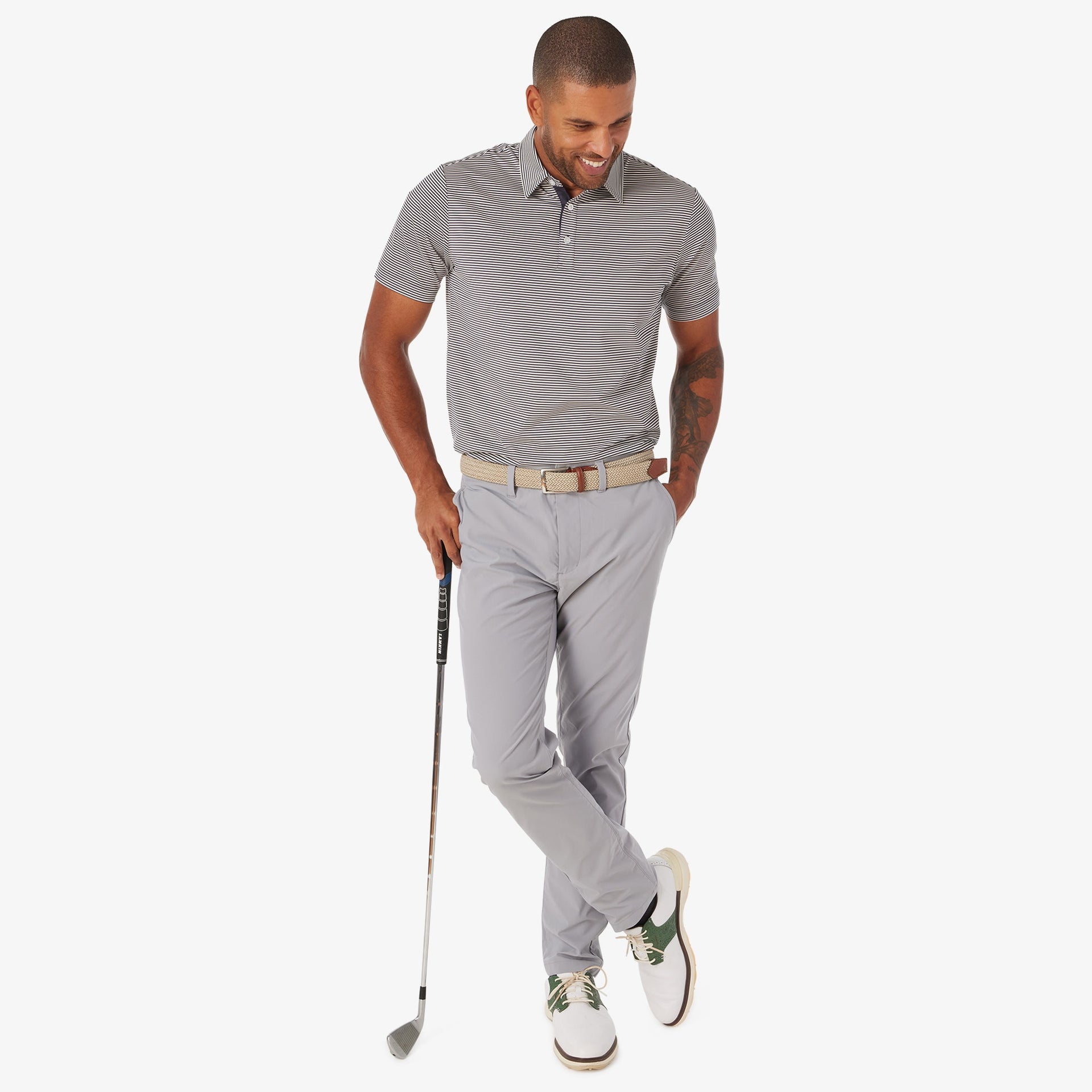 Athletic Tech Stripe Polo