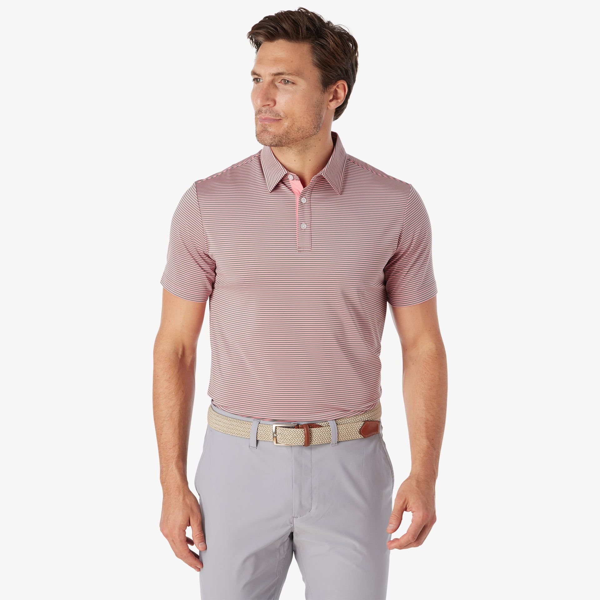 Athletic Tech Stripe Polo