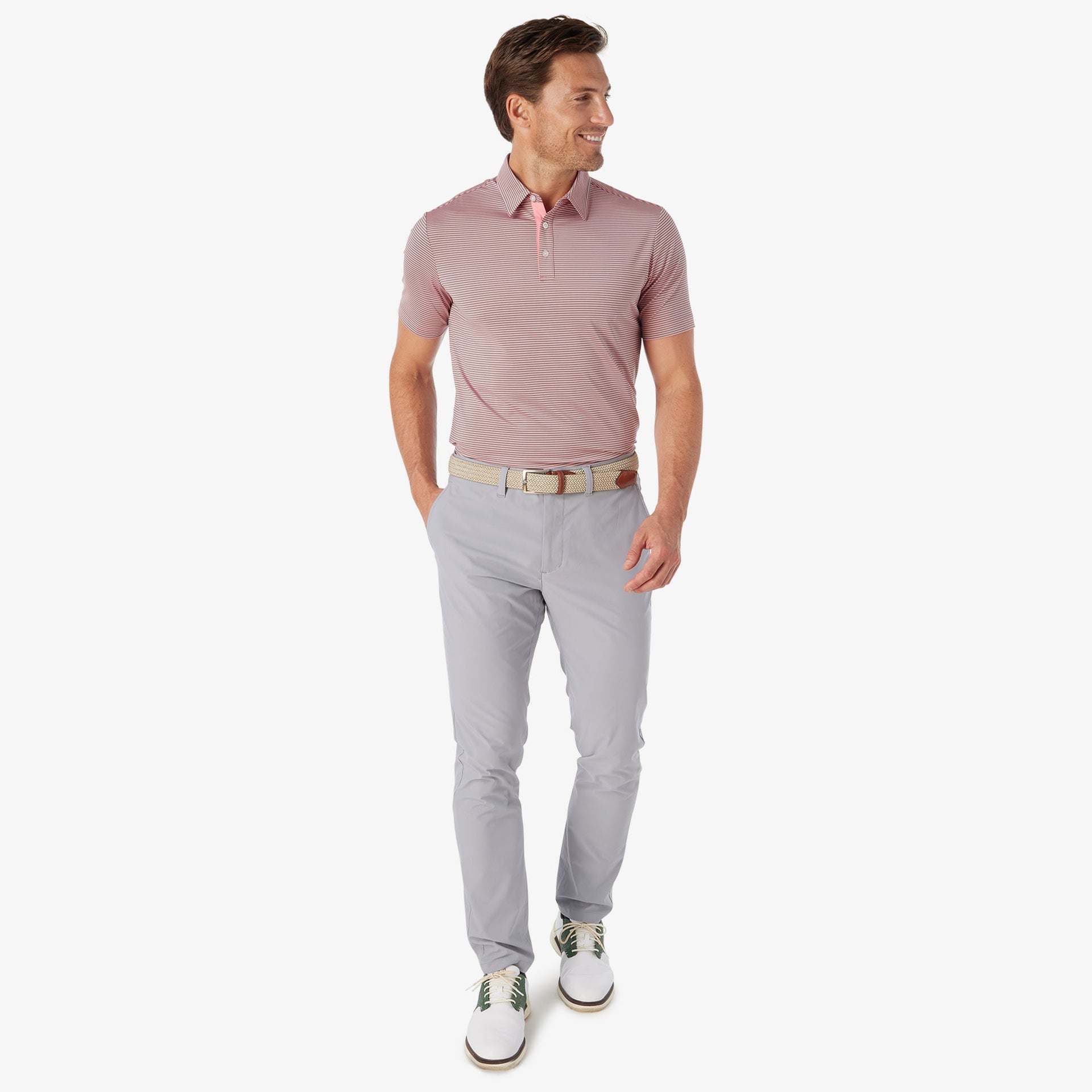 Athletic Tech Stripe Polo