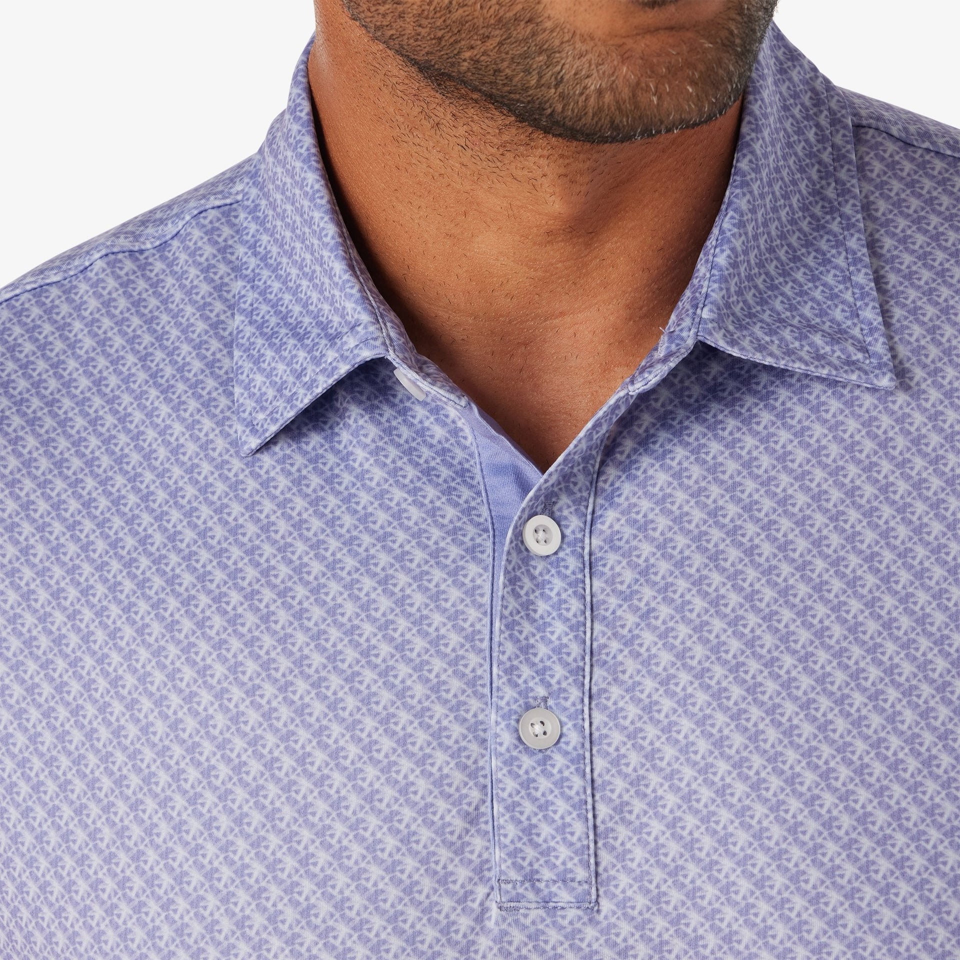 Athletic Tech Printed Polo (Back Logo)