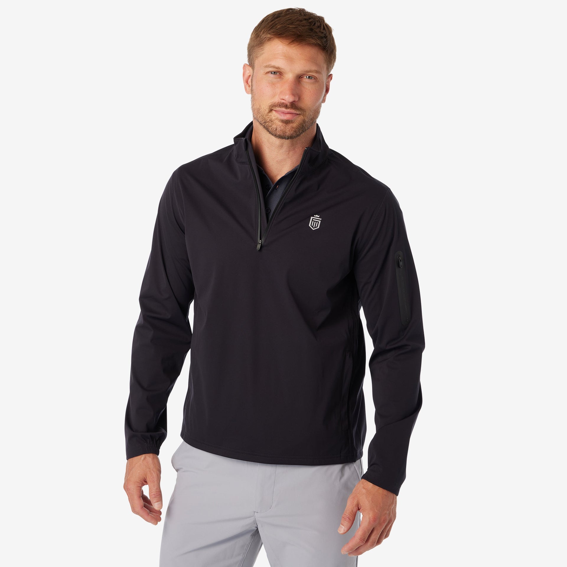 3-Layer Quarter Zip Shell Jacket