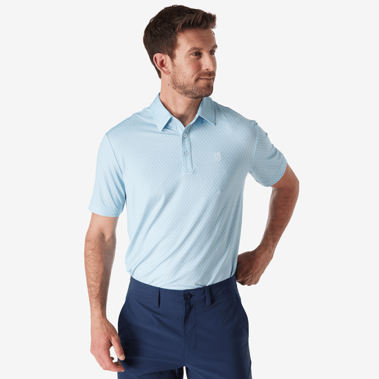 Athletic Tech Printed Polo (Chest Logo)