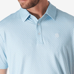 Athletic Tech Printed Polo (Chest Logo)