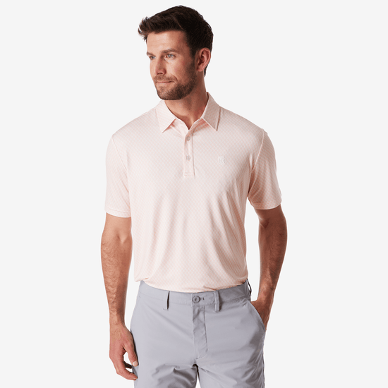 Athletic Tech Printed Polo (Chest Logo)