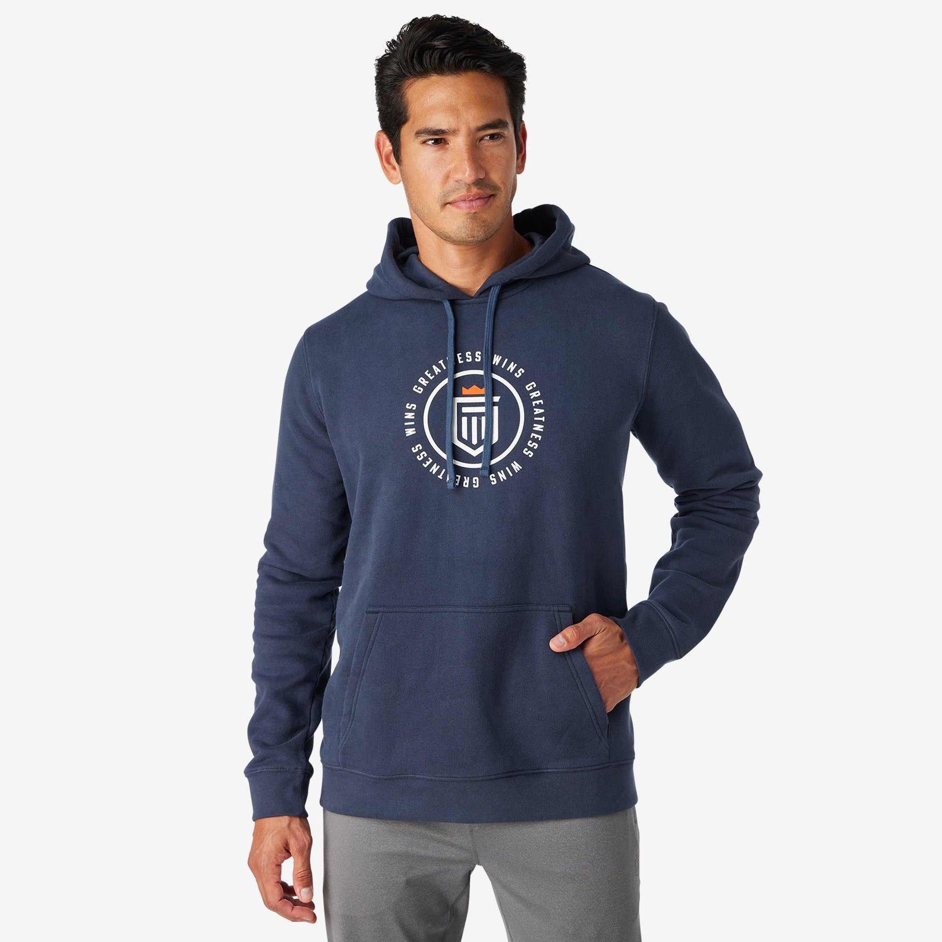 BADGE GRAPHIC HOODIE - Greatness Wins