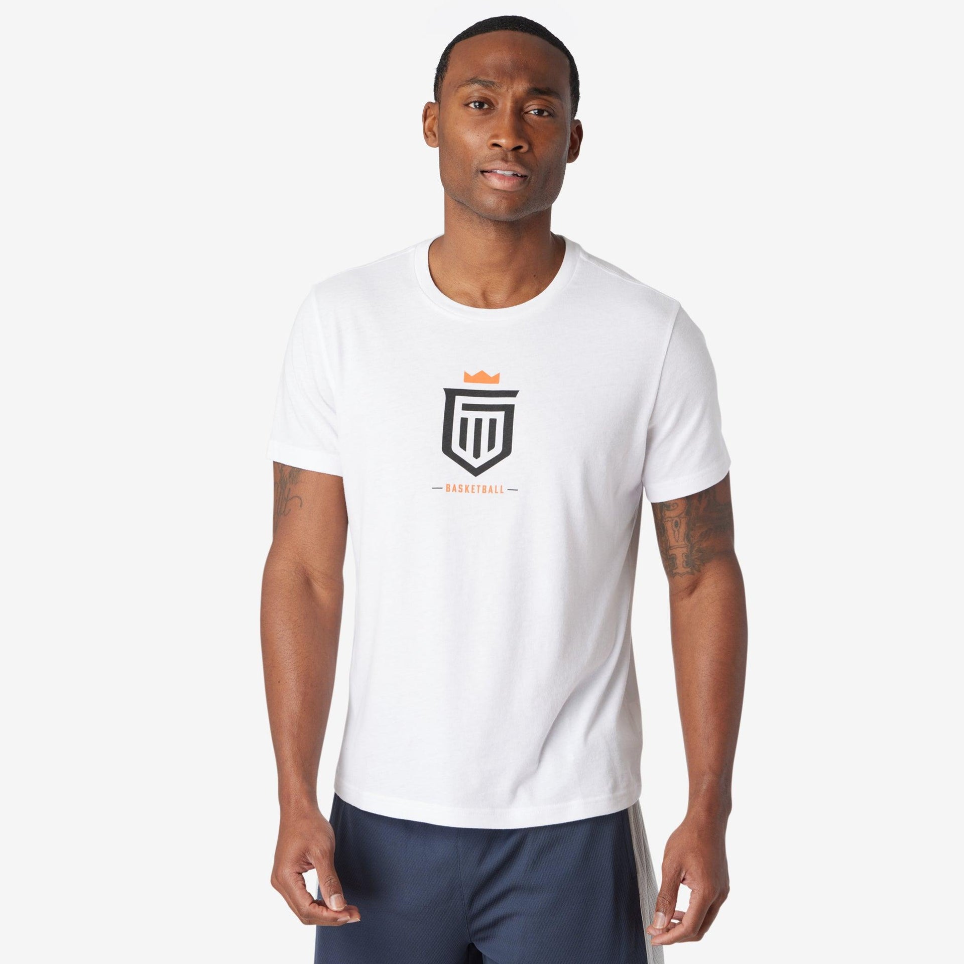 boys basketball graphic tee Navy MD