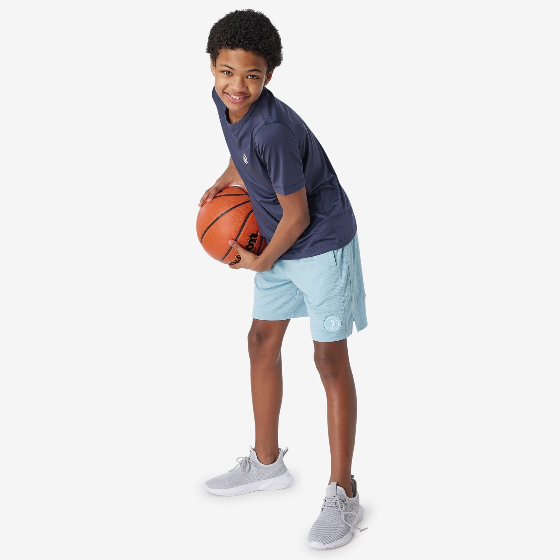 boys basketball short Coastal Blue MD