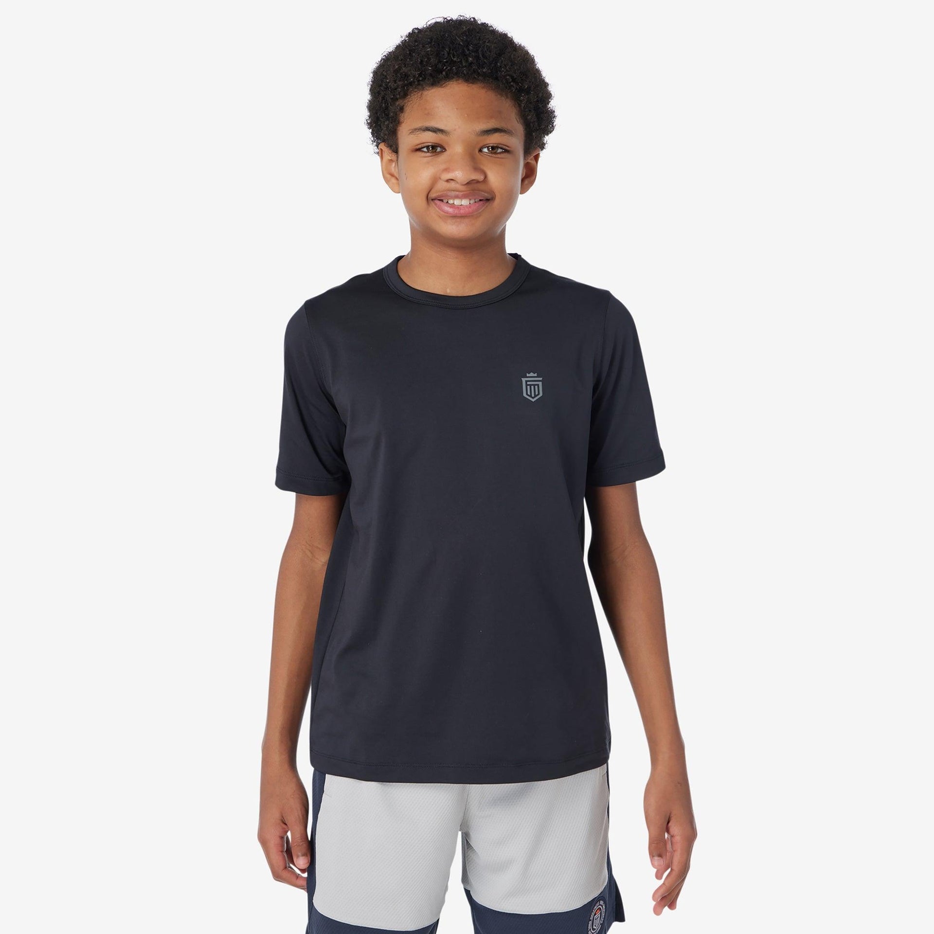 boys core tech tee Black SM