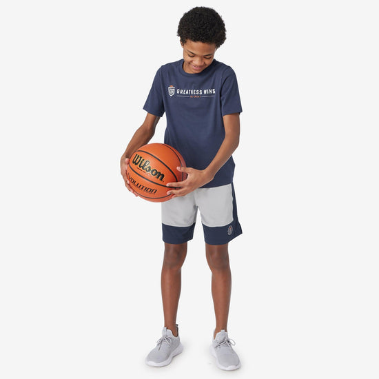boy s logo graphic tee Navy MD