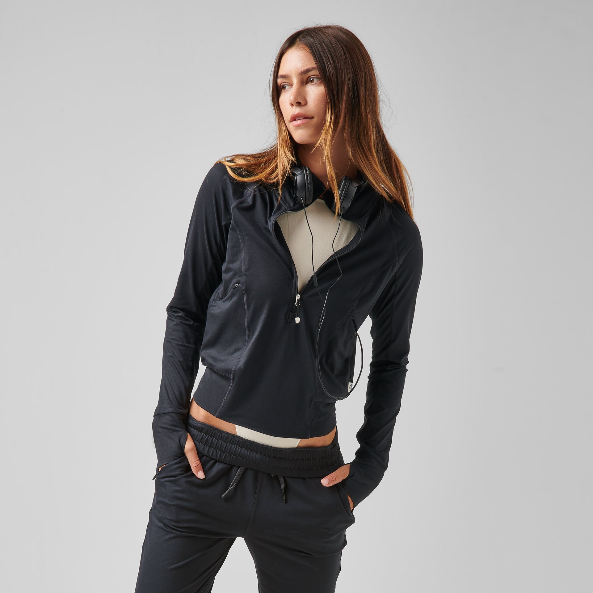 SLENDER COZY HALF ZIP