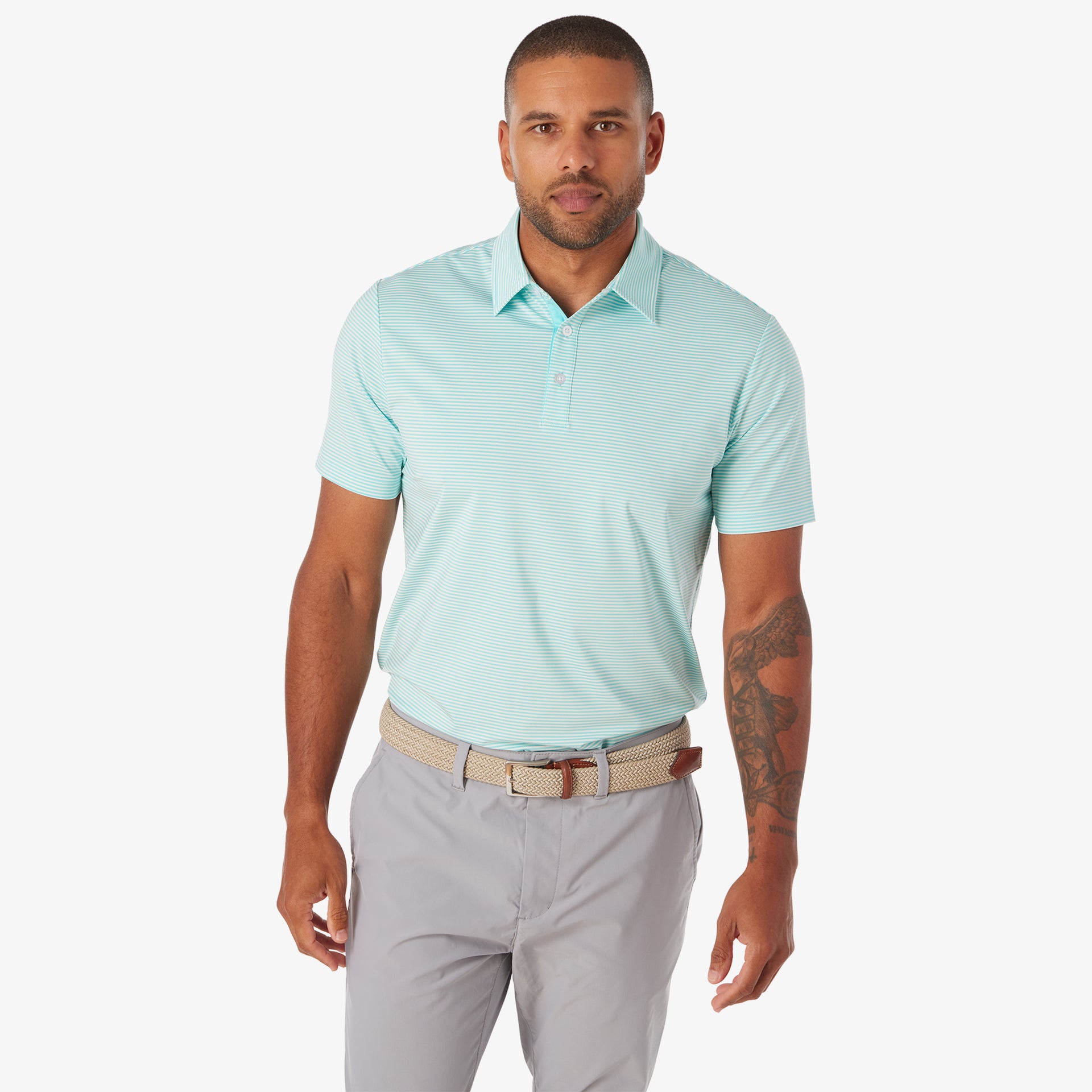 Athletic Tech Stripe Polo