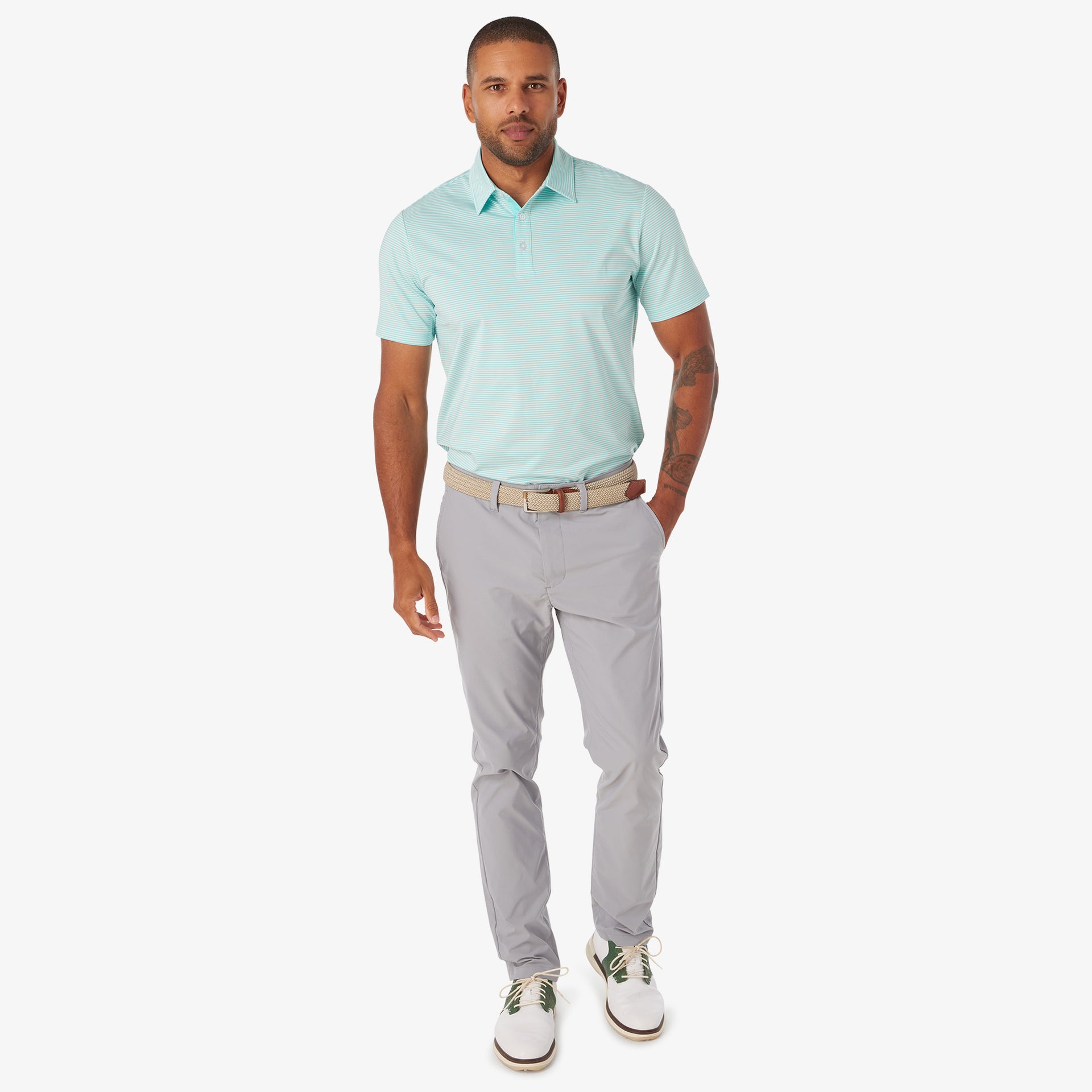 Athletic Tech Stripe Polo