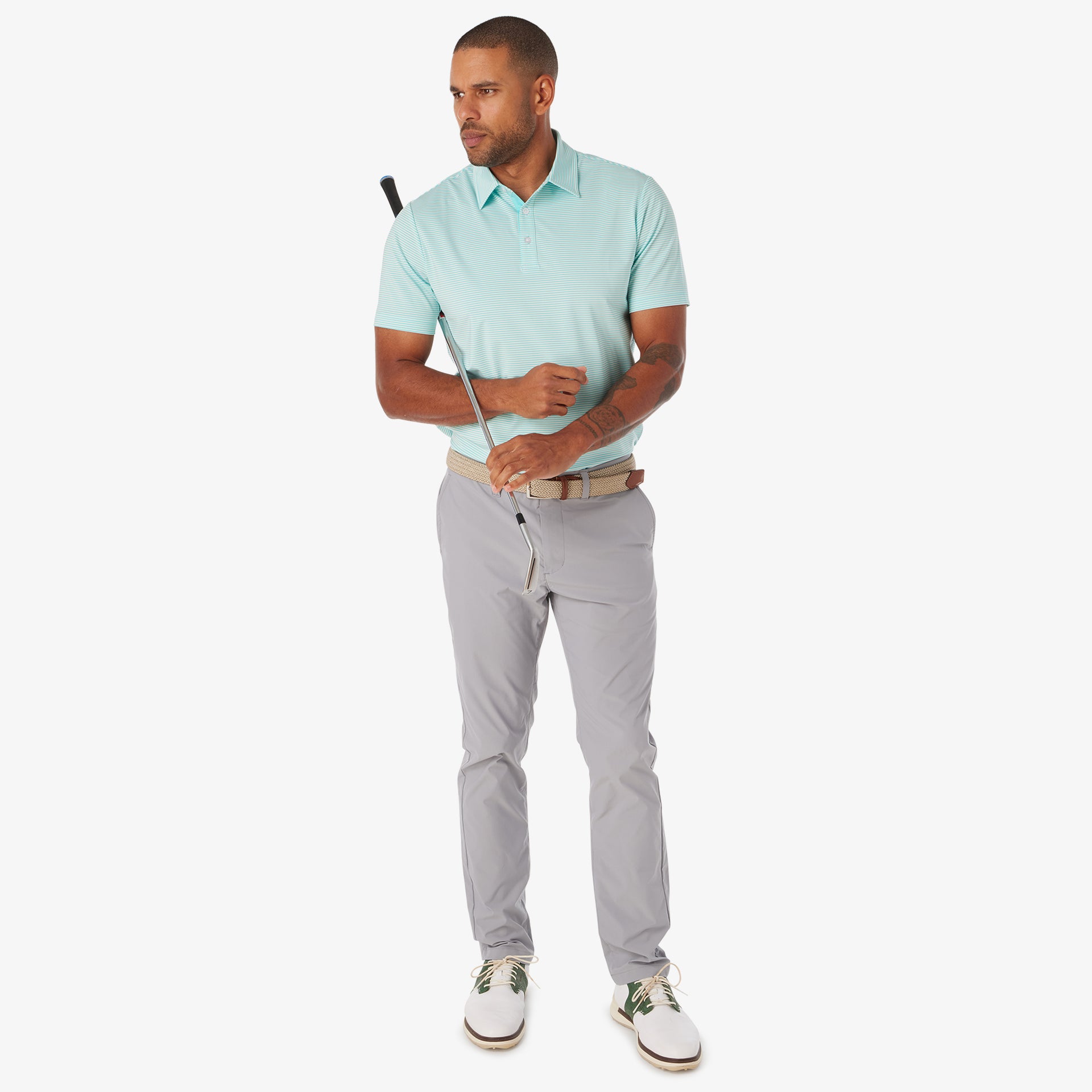 Athletic Tech Stripe Polo