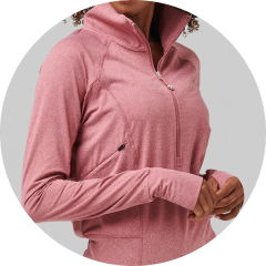 SLENDER COZY HALF ZIP