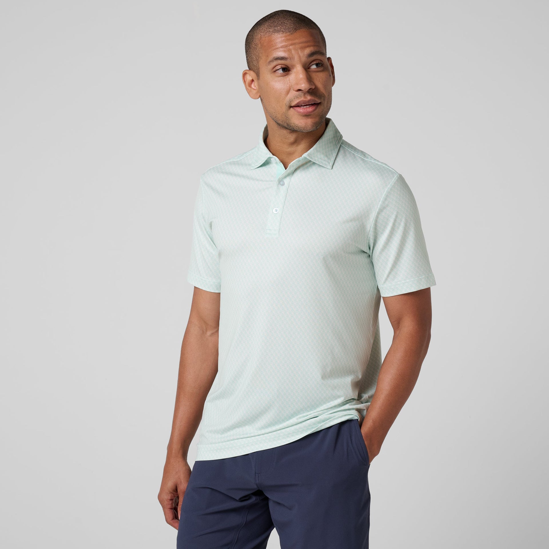 Athletic Tech Printed Polo