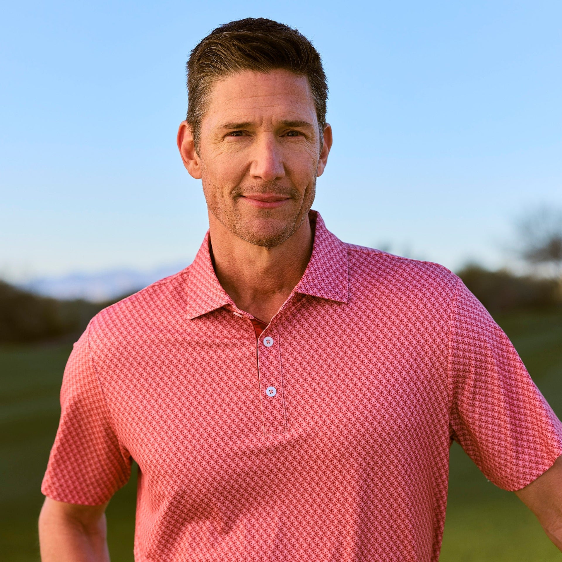 Athletic Tech Printed Polo