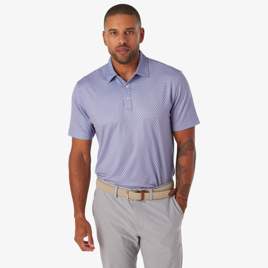 Athletic Tech Printed Polo (Back Logo)