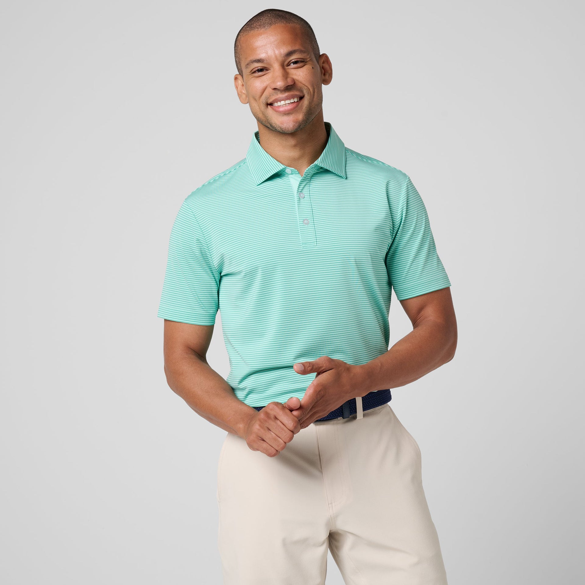 Athletic Tech Stripe Polo