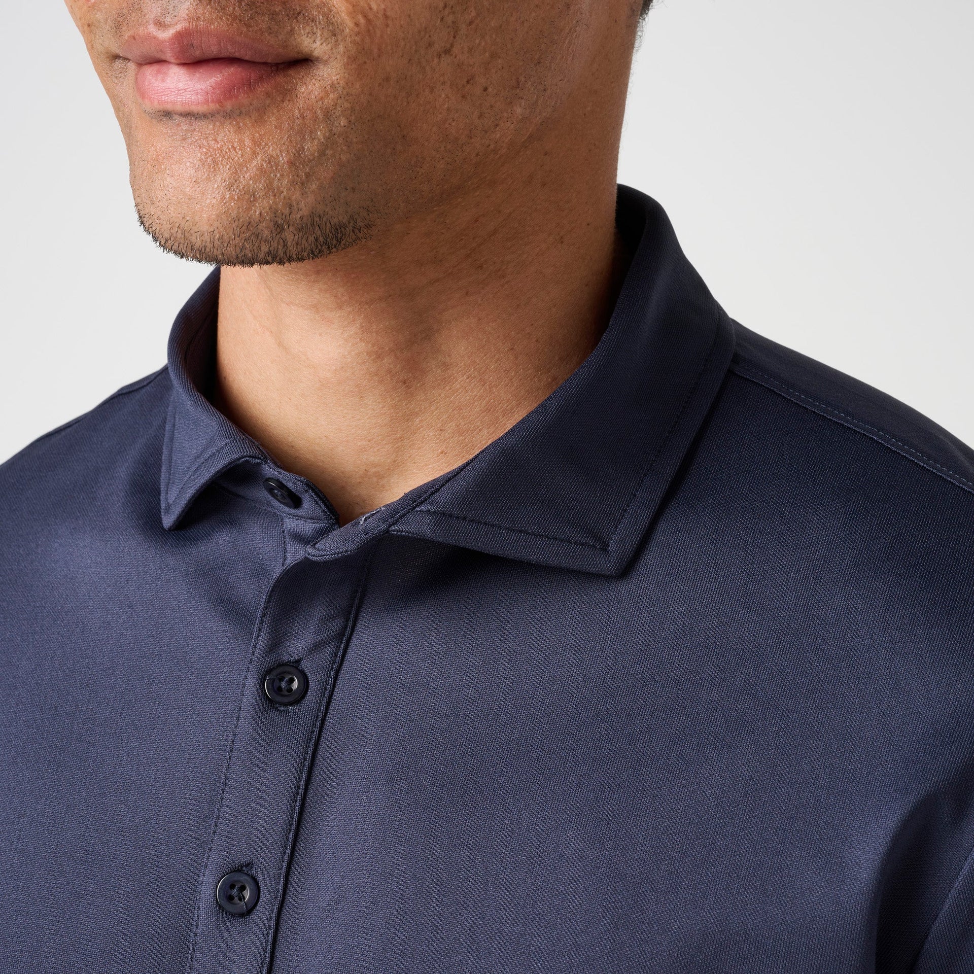 Long Sleeve Pique Polo