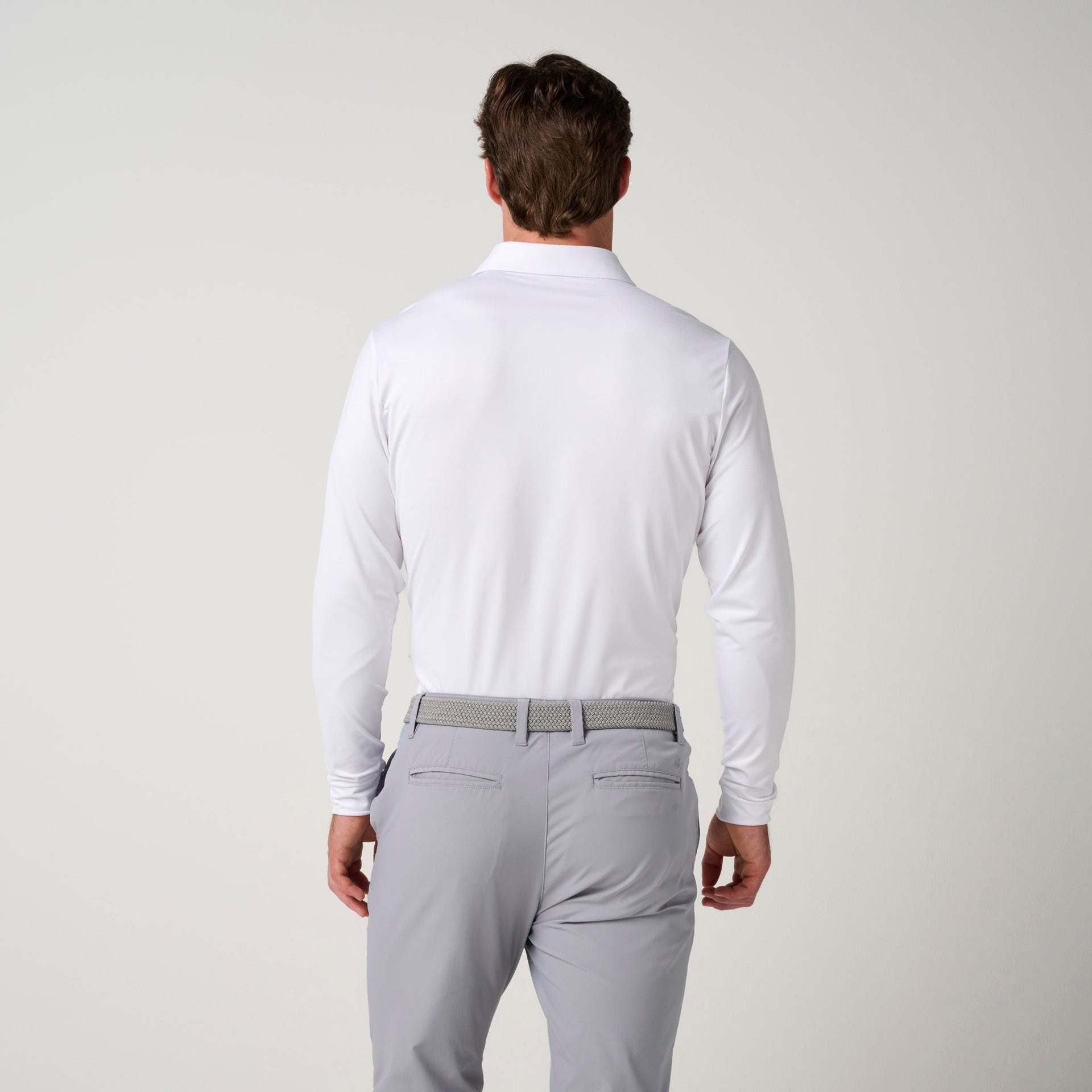 Long Sleeve Pique Polo