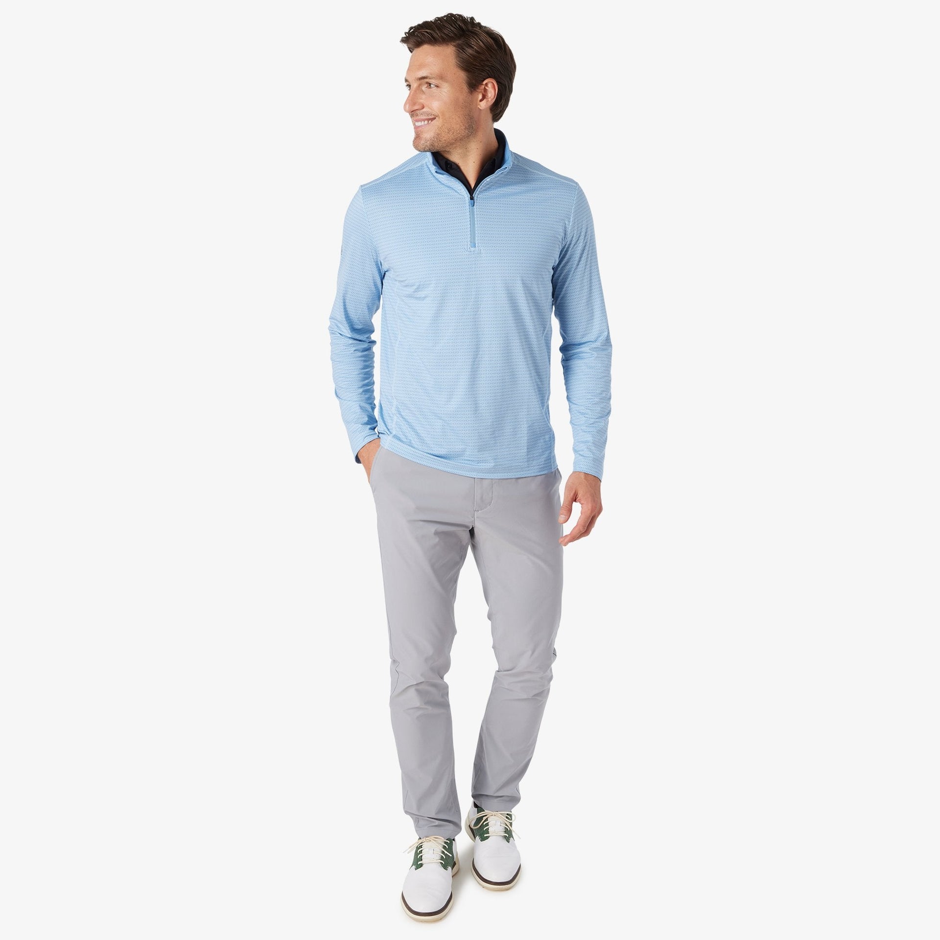 Printed Core Tech Quarter Zip