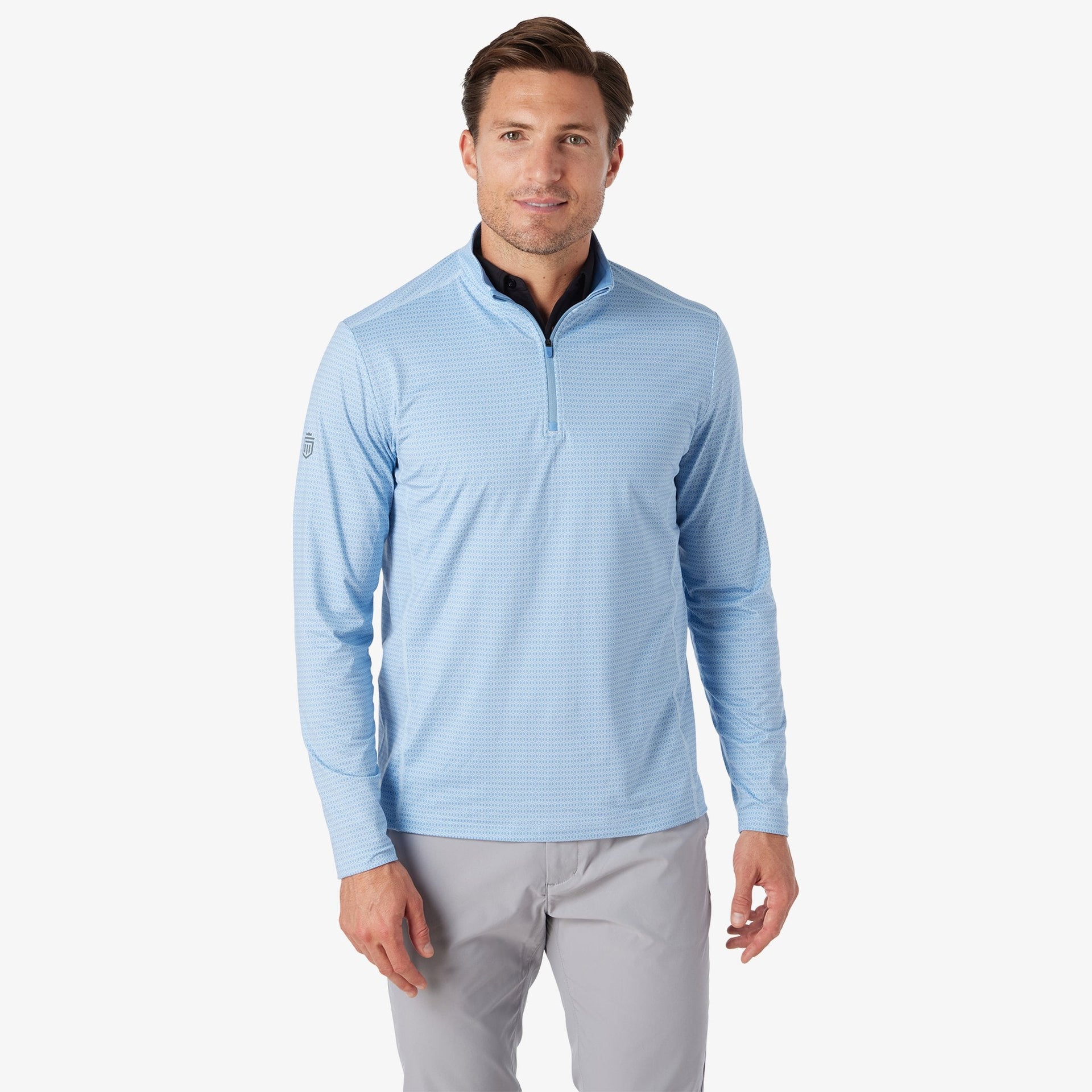 Printed Core Tech Quarter Zip