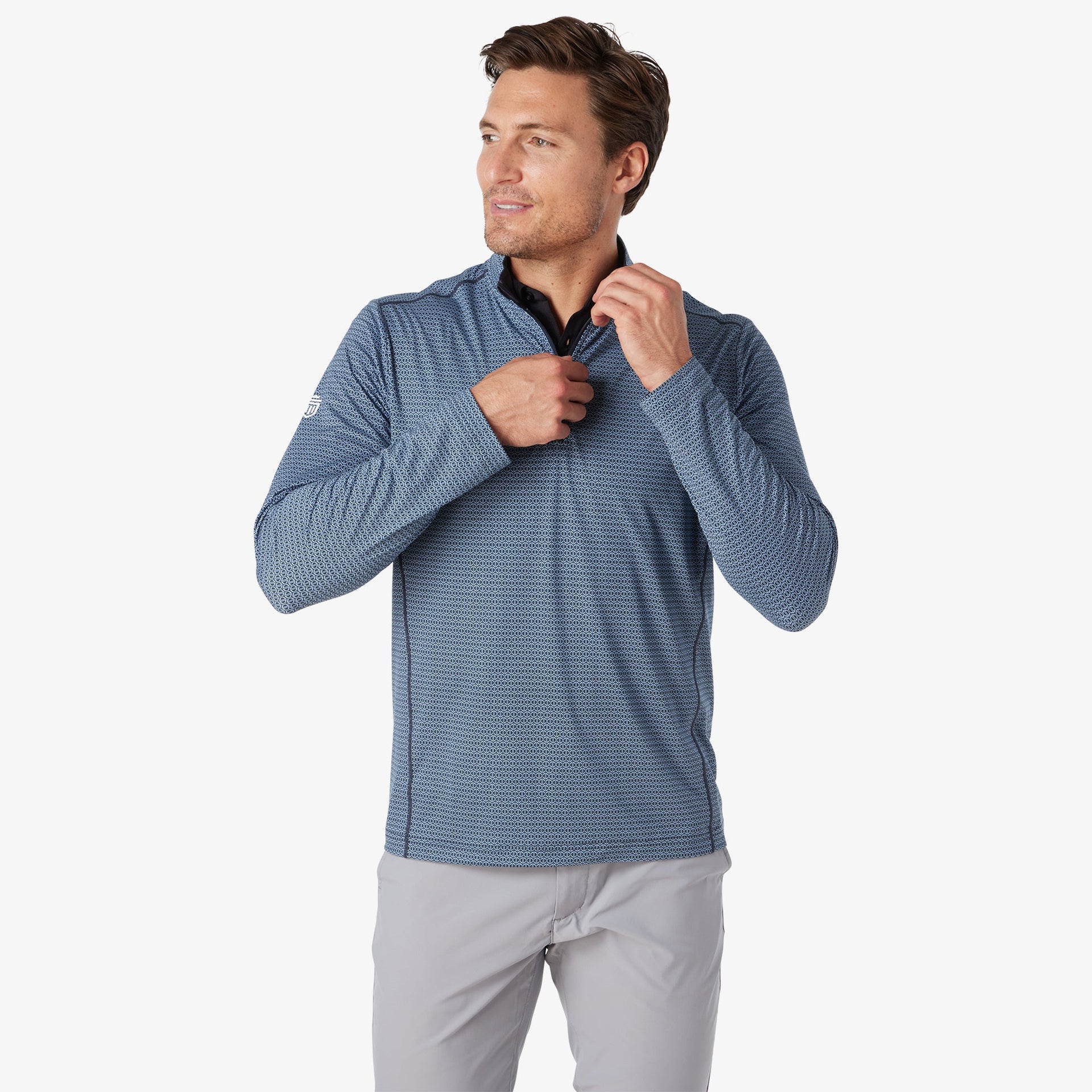 Printed Core Tech Quarter Zip