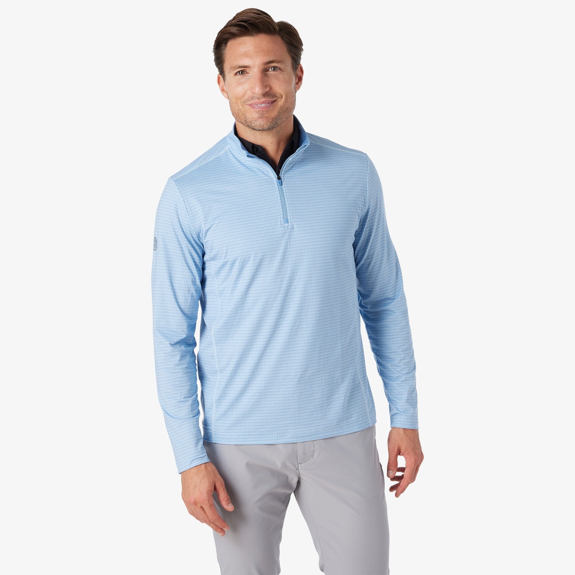 Printed Core Tech Quarter Zip