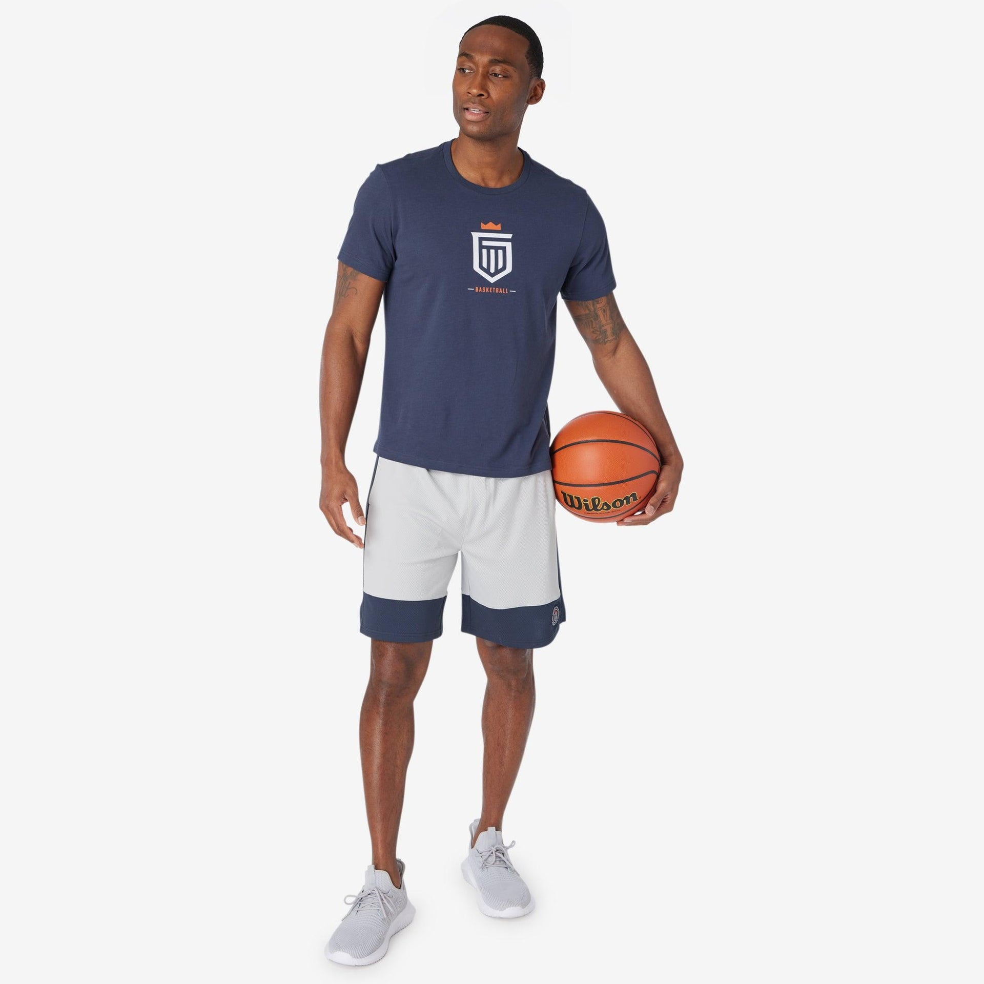 basketball graphic tee White MD