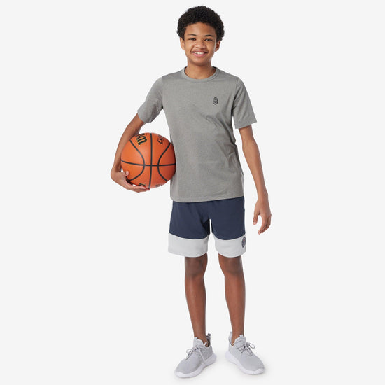 boys basketball short Navy / Ash Gray MD