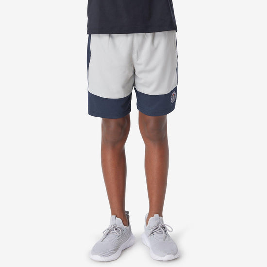 boys basketball short Ash Gray / Navy SM
