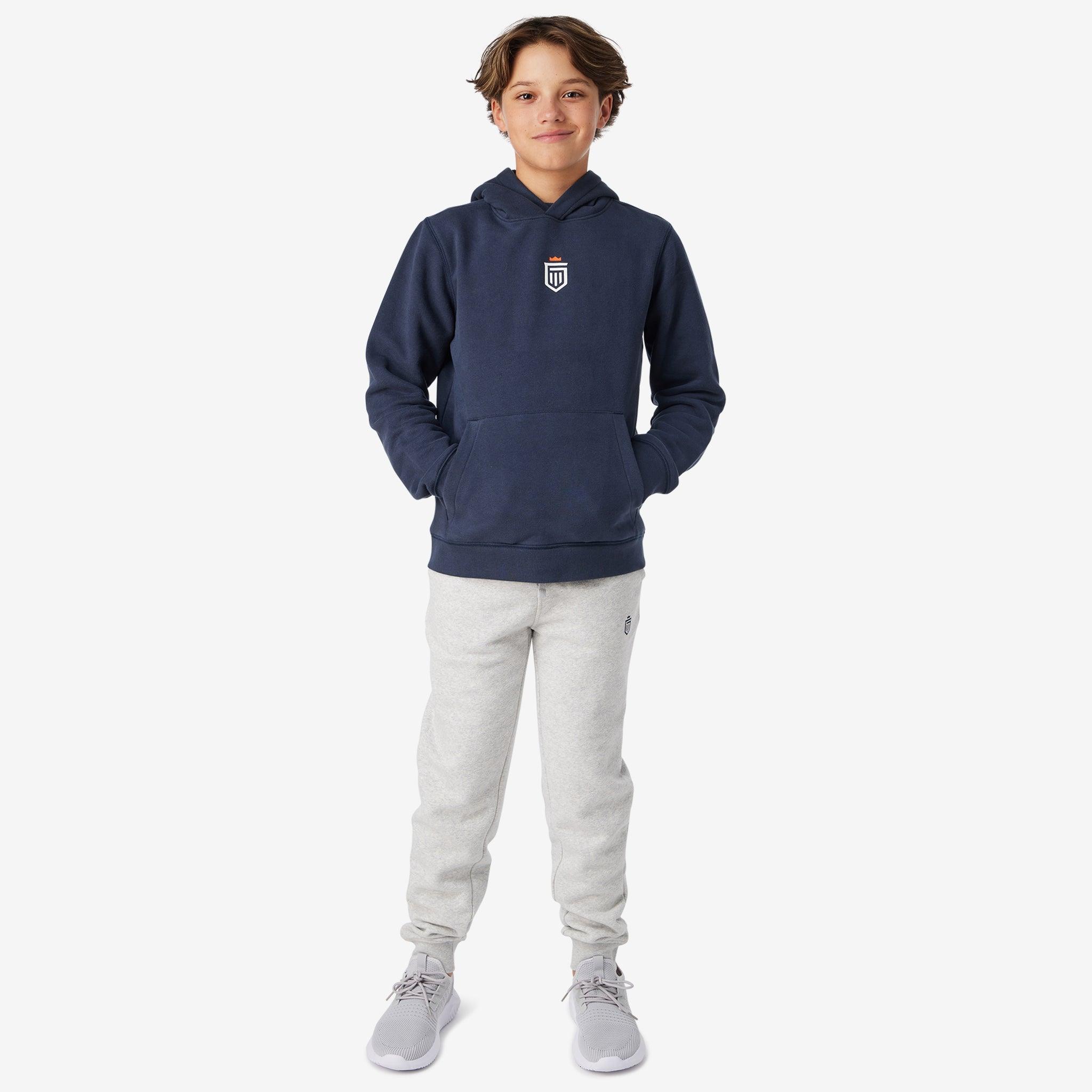 Boys navy hoodie new arrivals