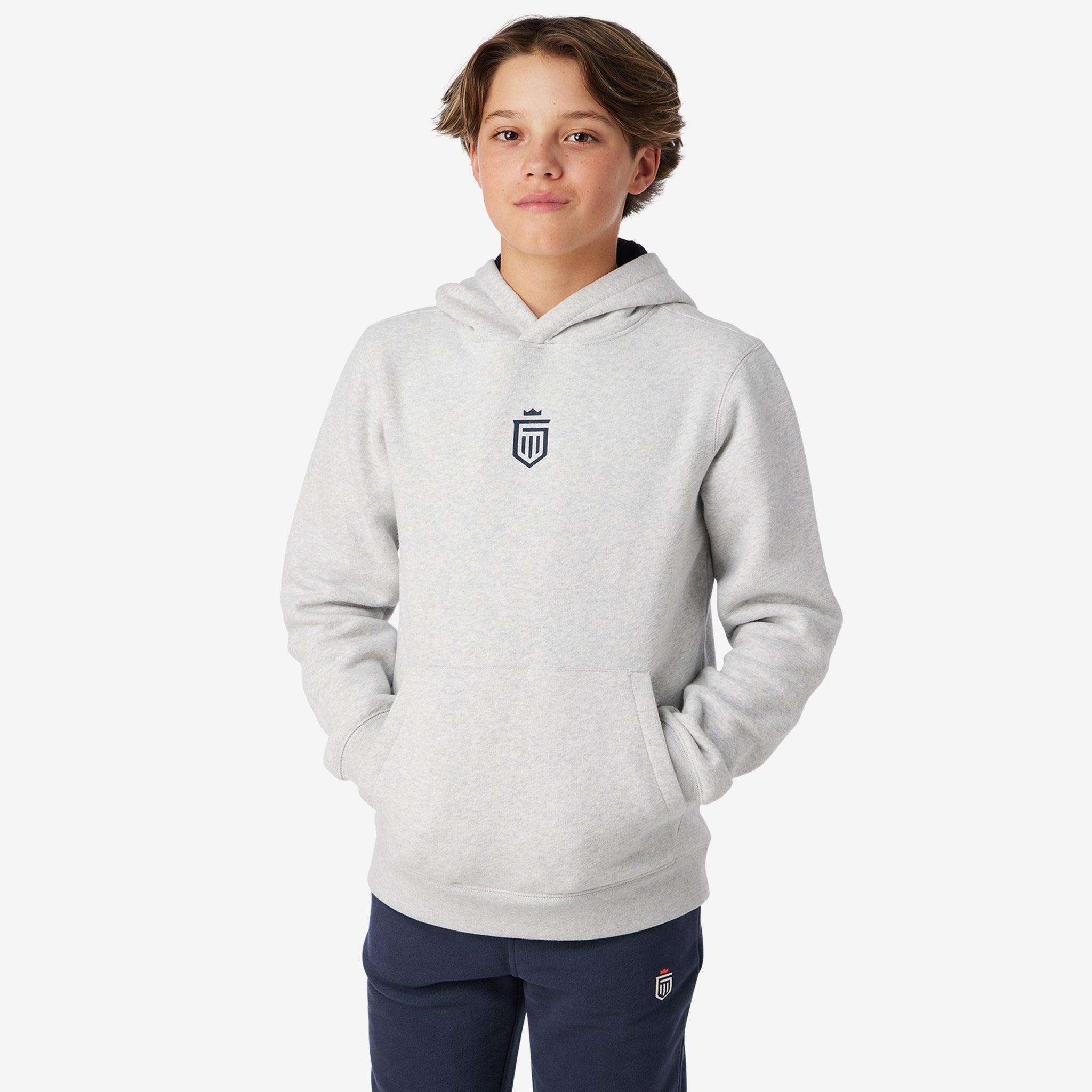 Boys grey cheap champion hoodie