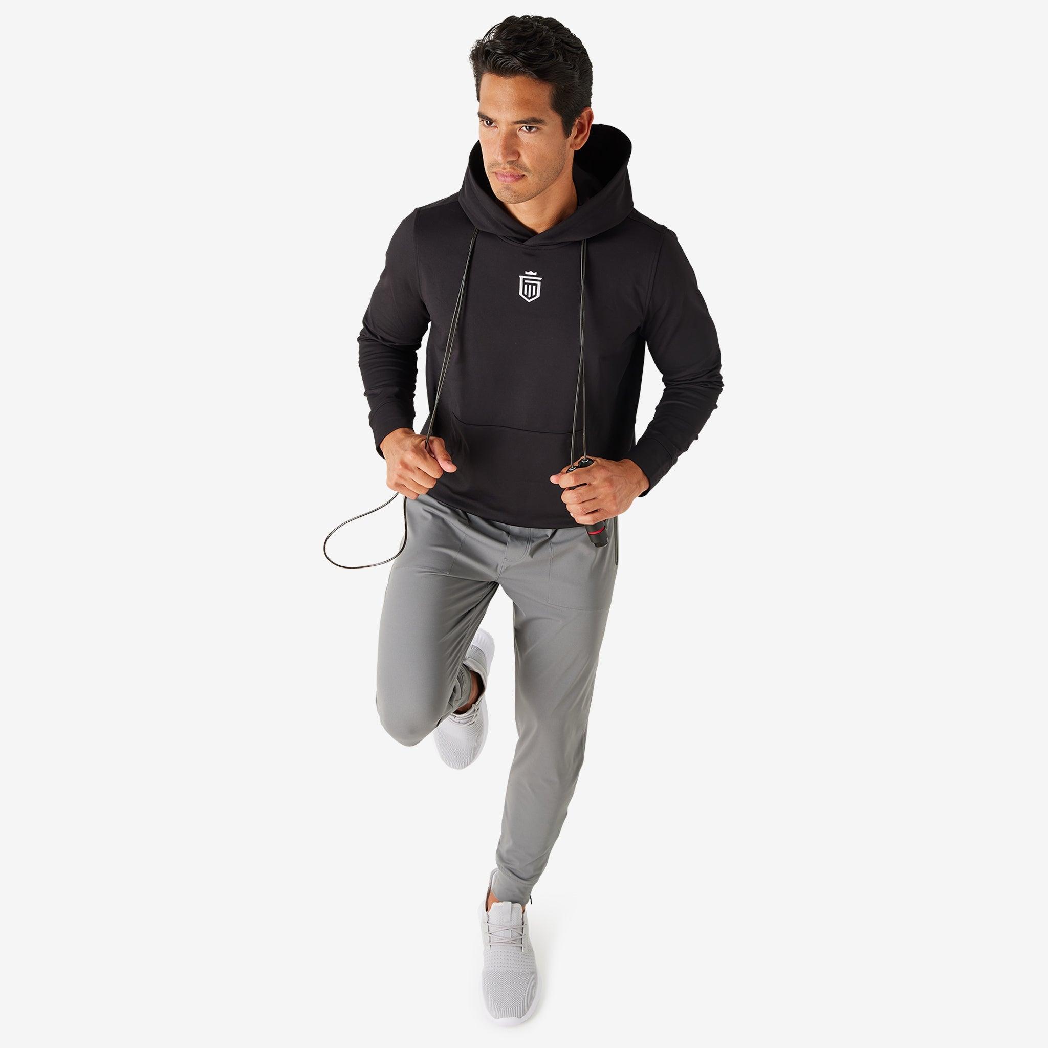 Core Tech Hoodie Black White Greatness Wins