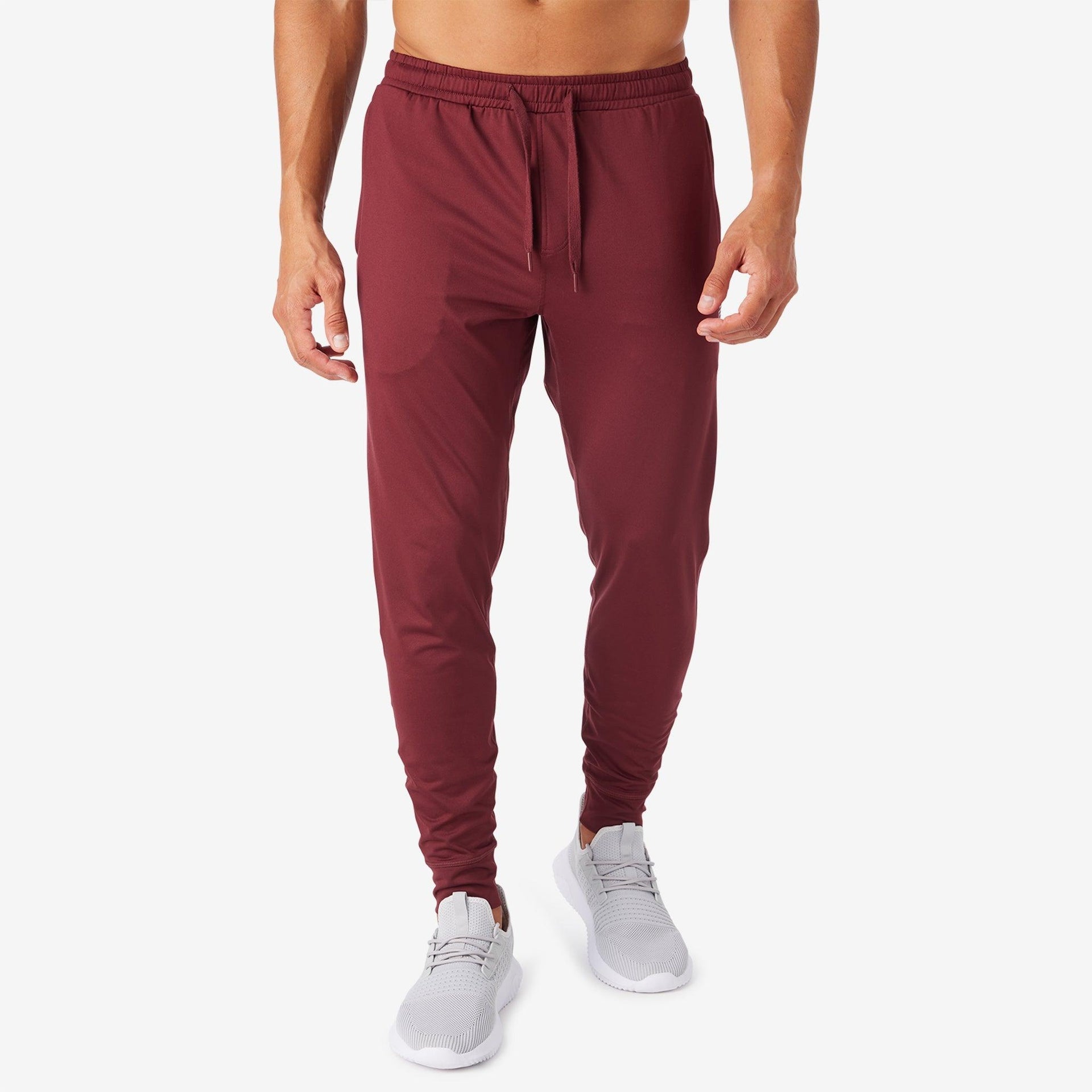 NEW Men's Soft Gym Pants - All in Motion Maroon XL, XXL, L, MAROON Red