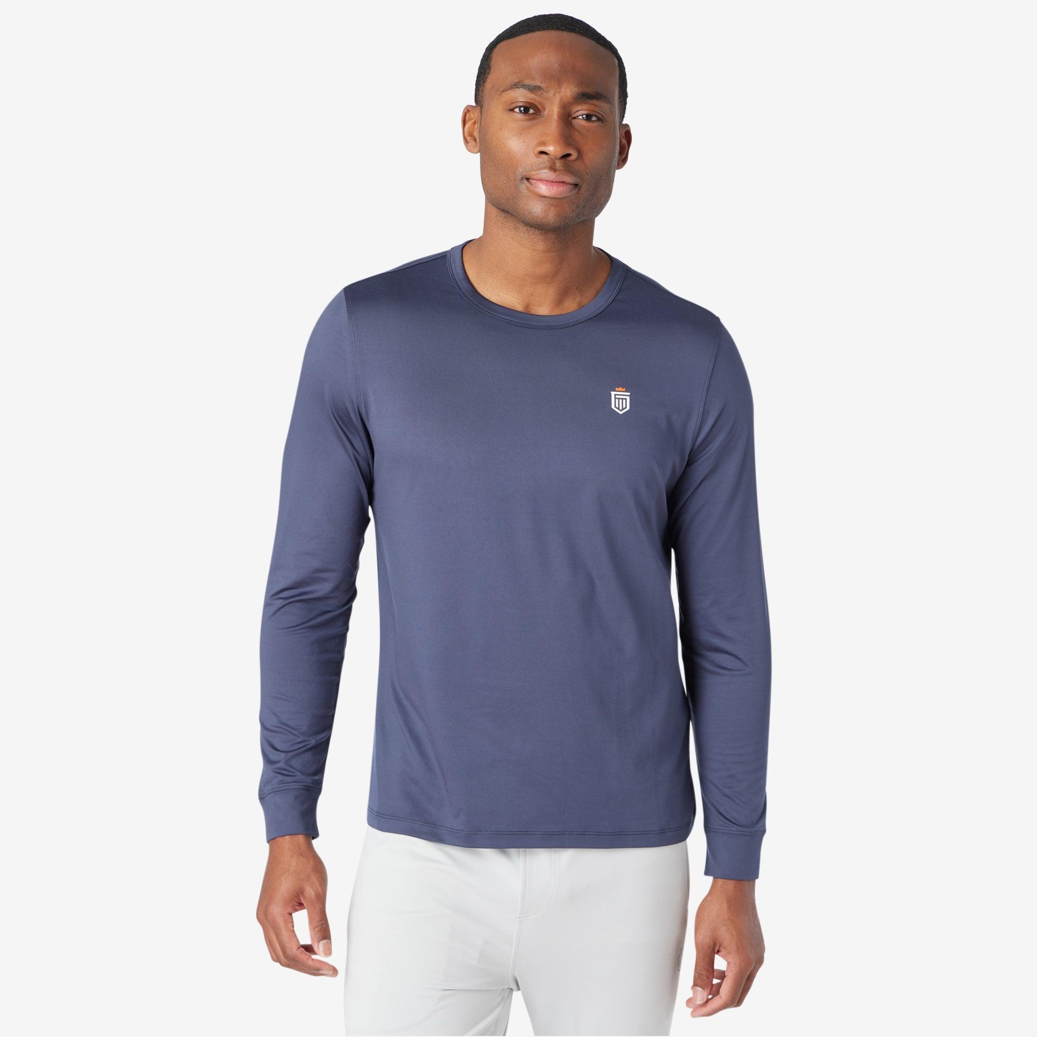 Core Tech Long Sleeve Tee Navy – Greatness Wins