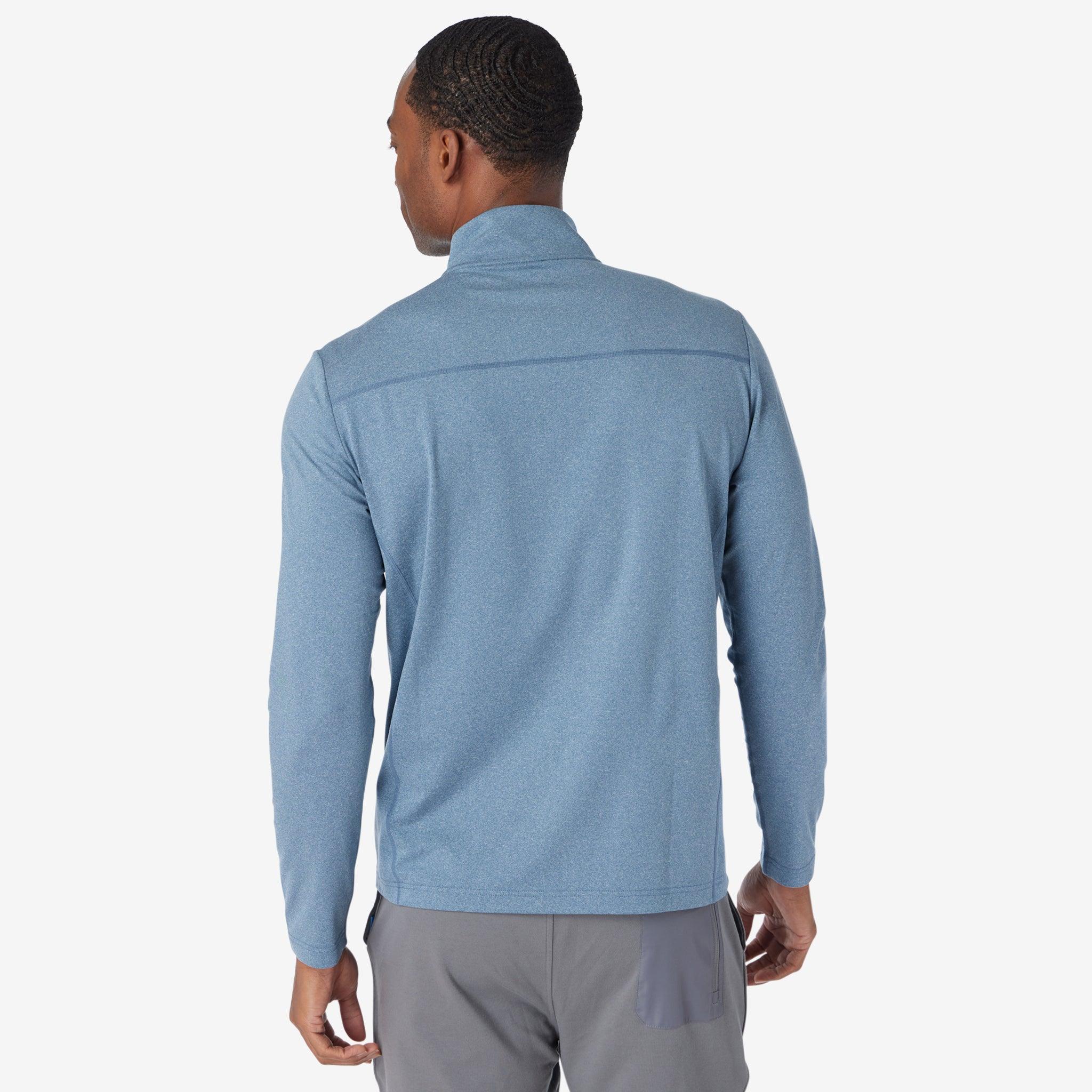 Core Tech Quarter Zip Superior Blue Heather – Greatness Wins