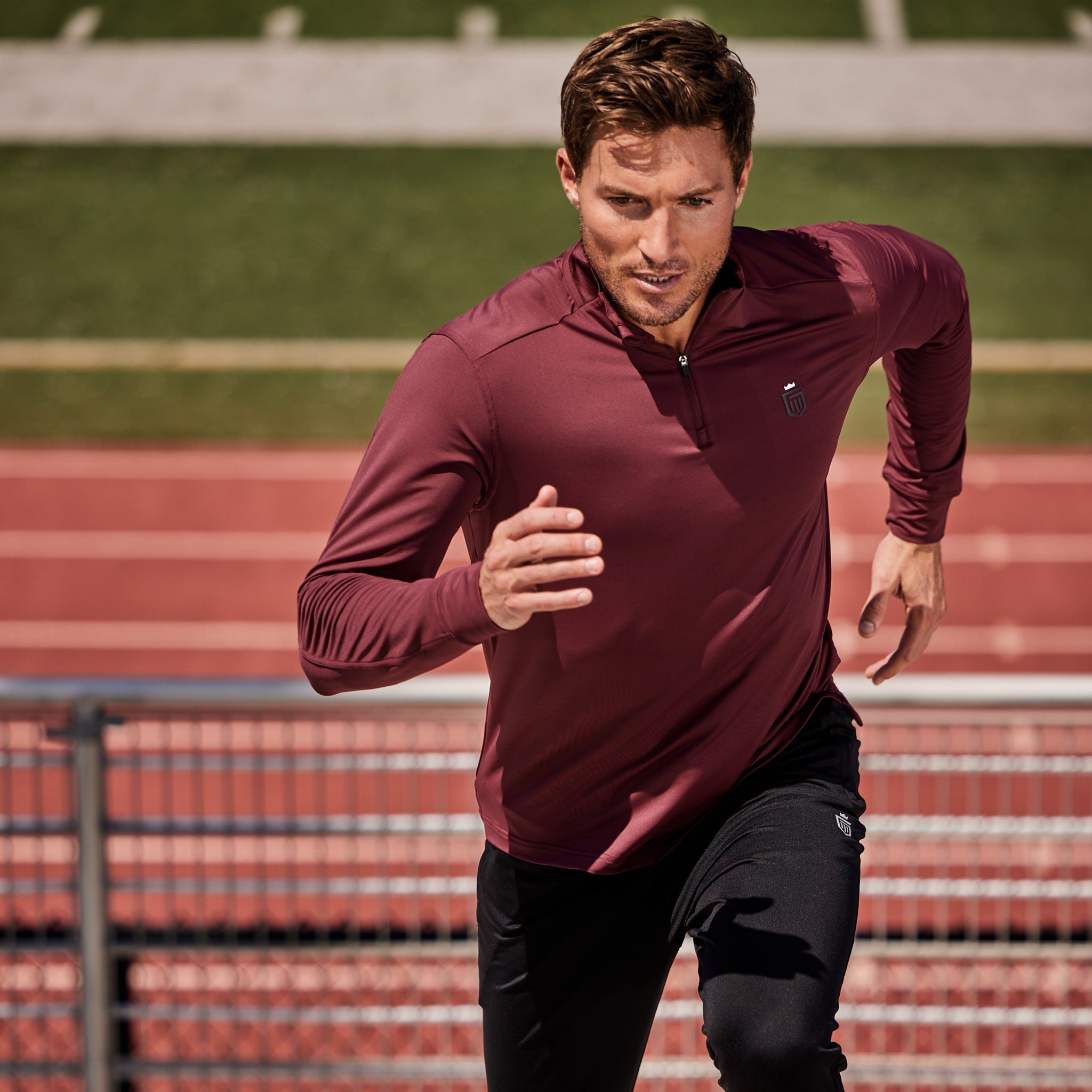 Cropped quarter zip discount workout