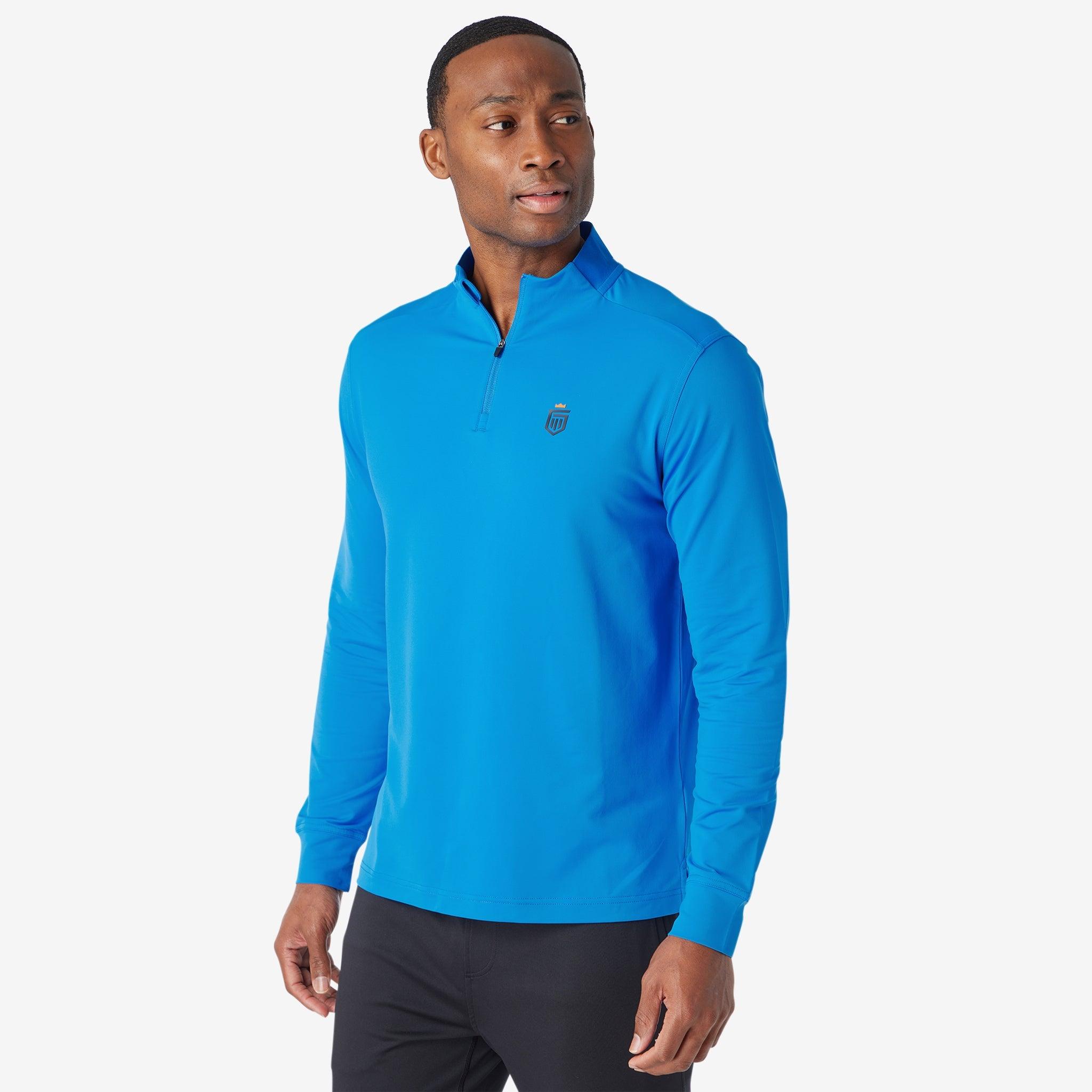 Performance Training Quarter Zip Skydiver Blue Greatness Wins