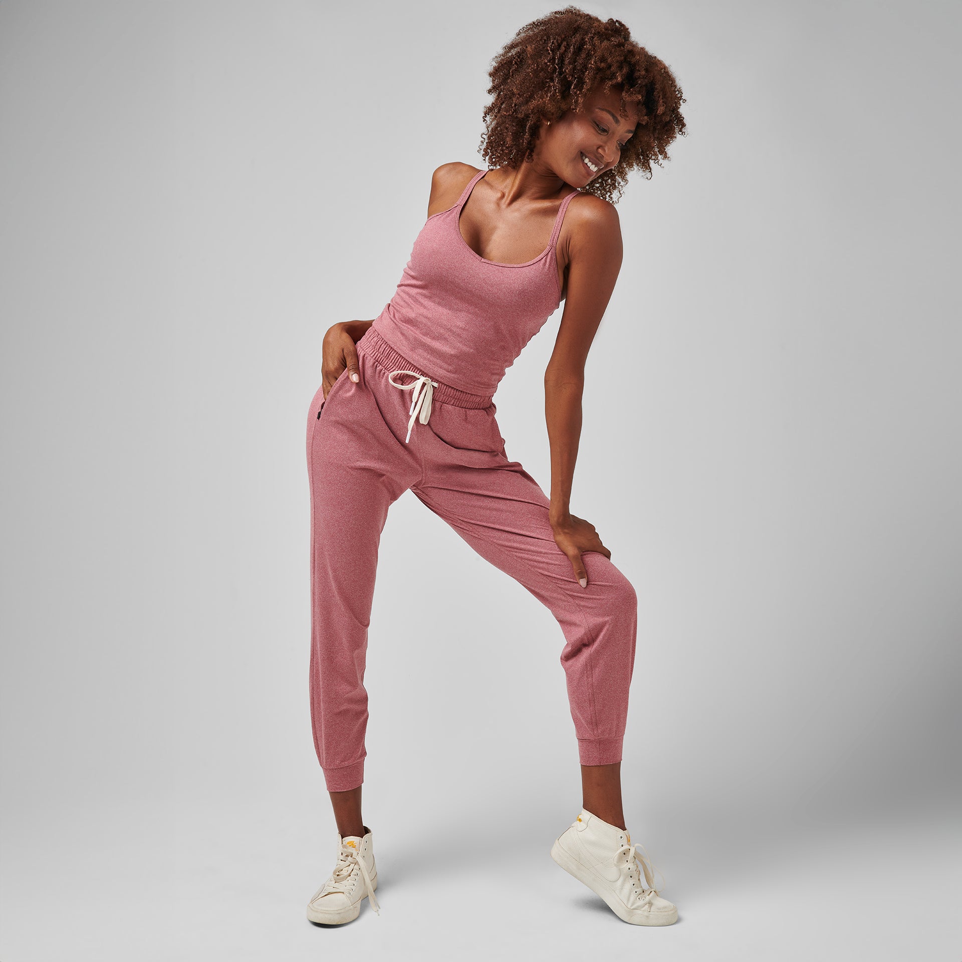 SLENDER JOGGER Plum Heather – Greatness Wins